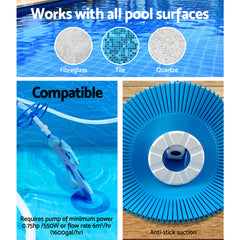 Pool Cleaner Automatic Swimming Pool Floor Climb Wall Automatic Vacuum 10M Hose Tristar Online