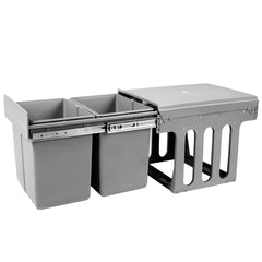 Cefito 2x15L Pull Out Bin - Grey Tristar Online