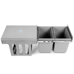 Cefito 2x15L Pull Out Bin - Grey Tristar Online