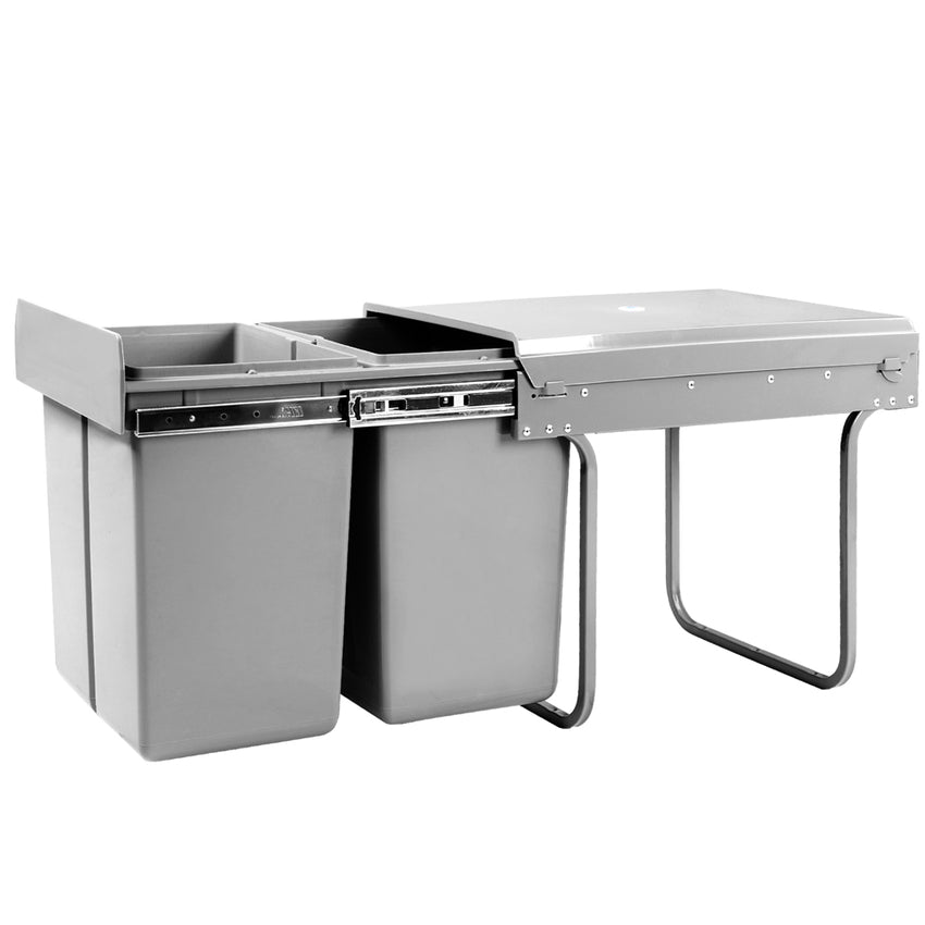 Cefito 2x20L Pull Out Bin - Grey Tristar Online