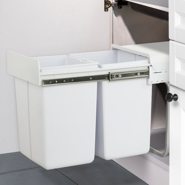 Cefito 2x20L Pull Out Bin - White Tristar Online