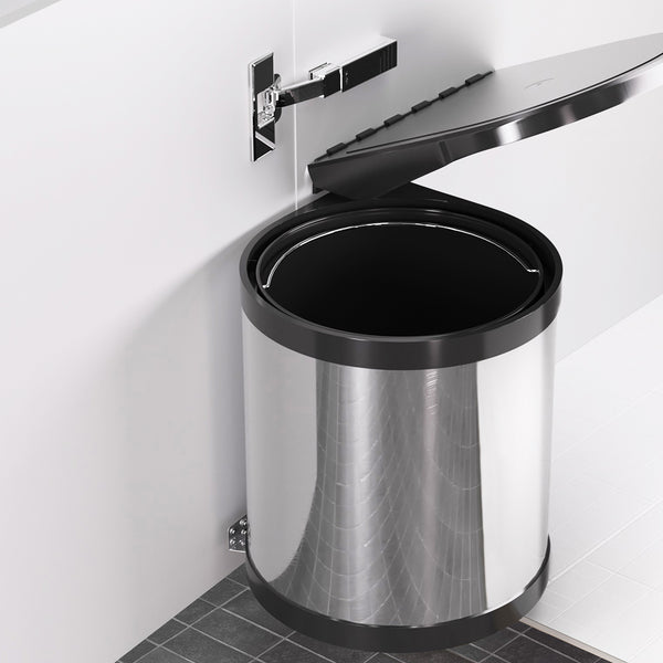 Cefito Kitchen Swing Out Pull Out Bin Stainless Steel Garbage Rubbish Can 12L Tristar Online