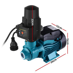 Giantz Peripheral Water Pump Garden Boiler Car Wash Auto Irrigation QB60 Black Tristar Online