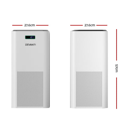Devanti Air Purifier Home Purifiers HEPA Filter Tristar Online