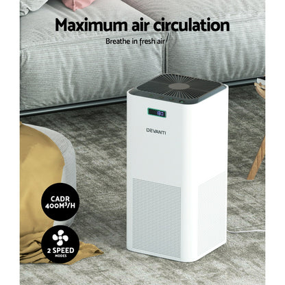 Devanti Air Purifier Home Purifiers HEPA Filter Tristar Online