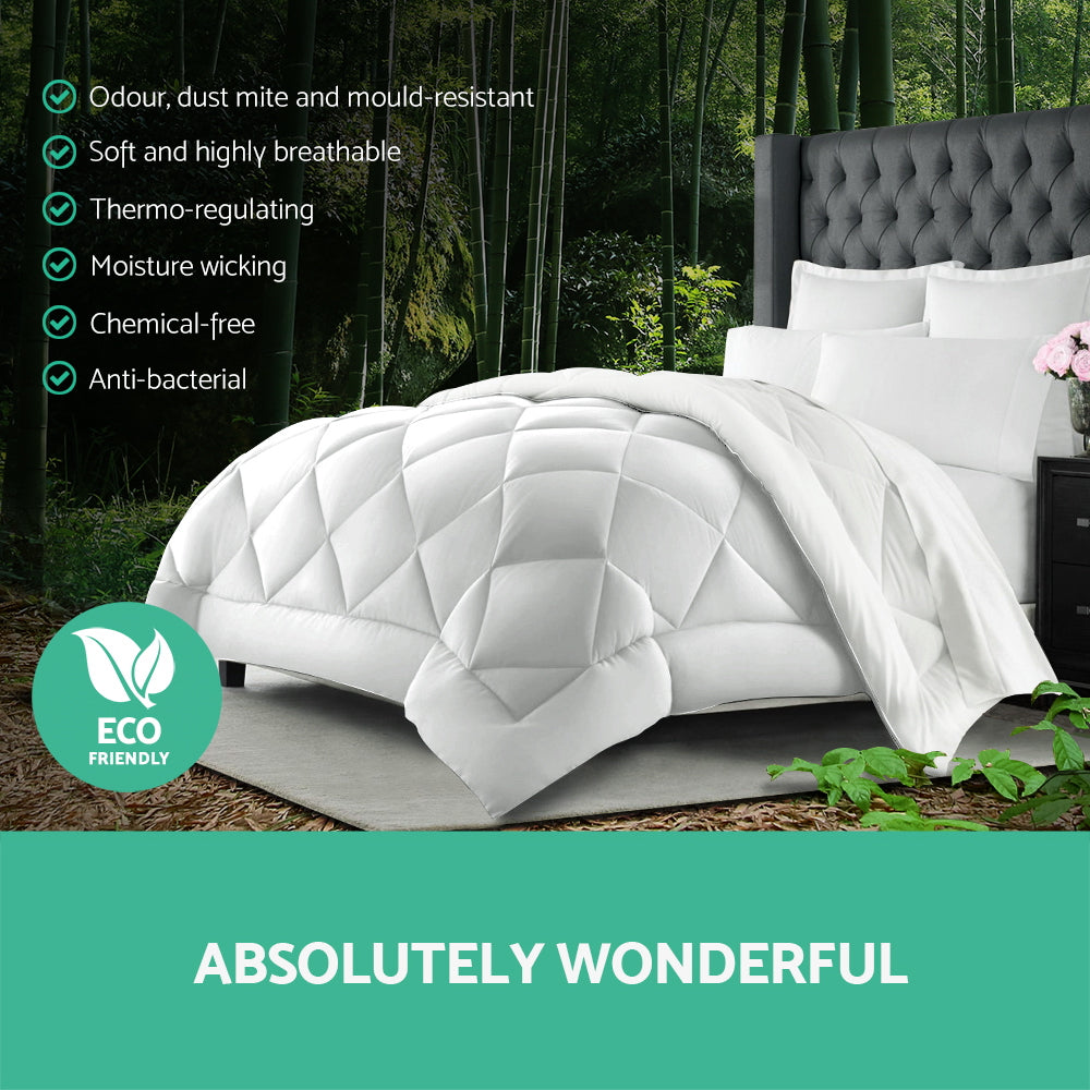 Giselle Bedding Queen Size 400GSM Microfibre Bamboo Microfiber Quilt Tristar Online