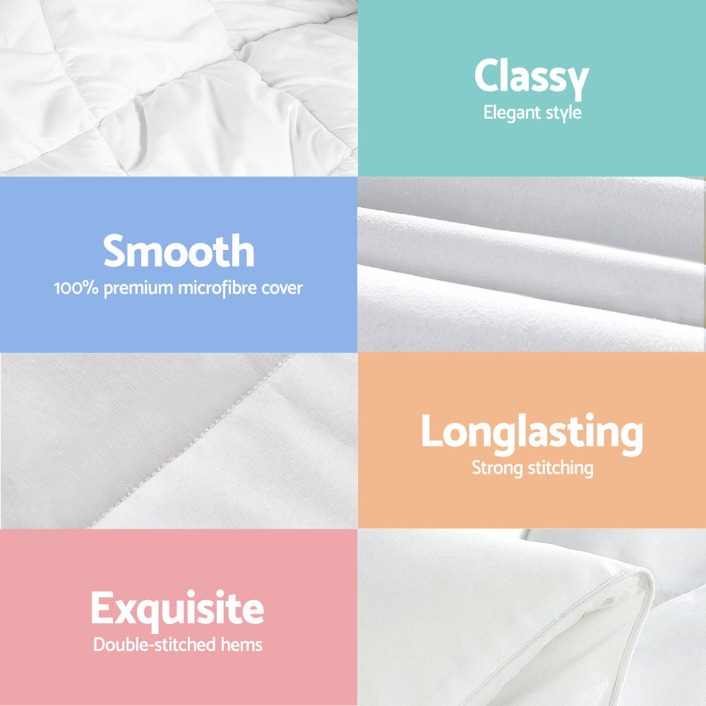 Giselle Bedding King Size 700GSM Microfibre Bamboo Microfiber Quilt Tristar Online