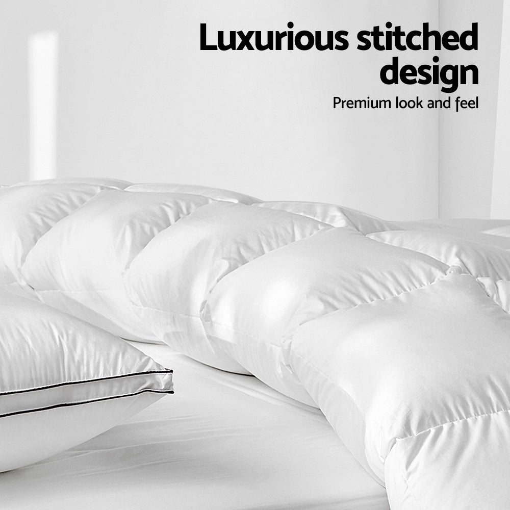 Giselle Bedding Duck Down Feather Quilt 500GSM King Size Tristar Online