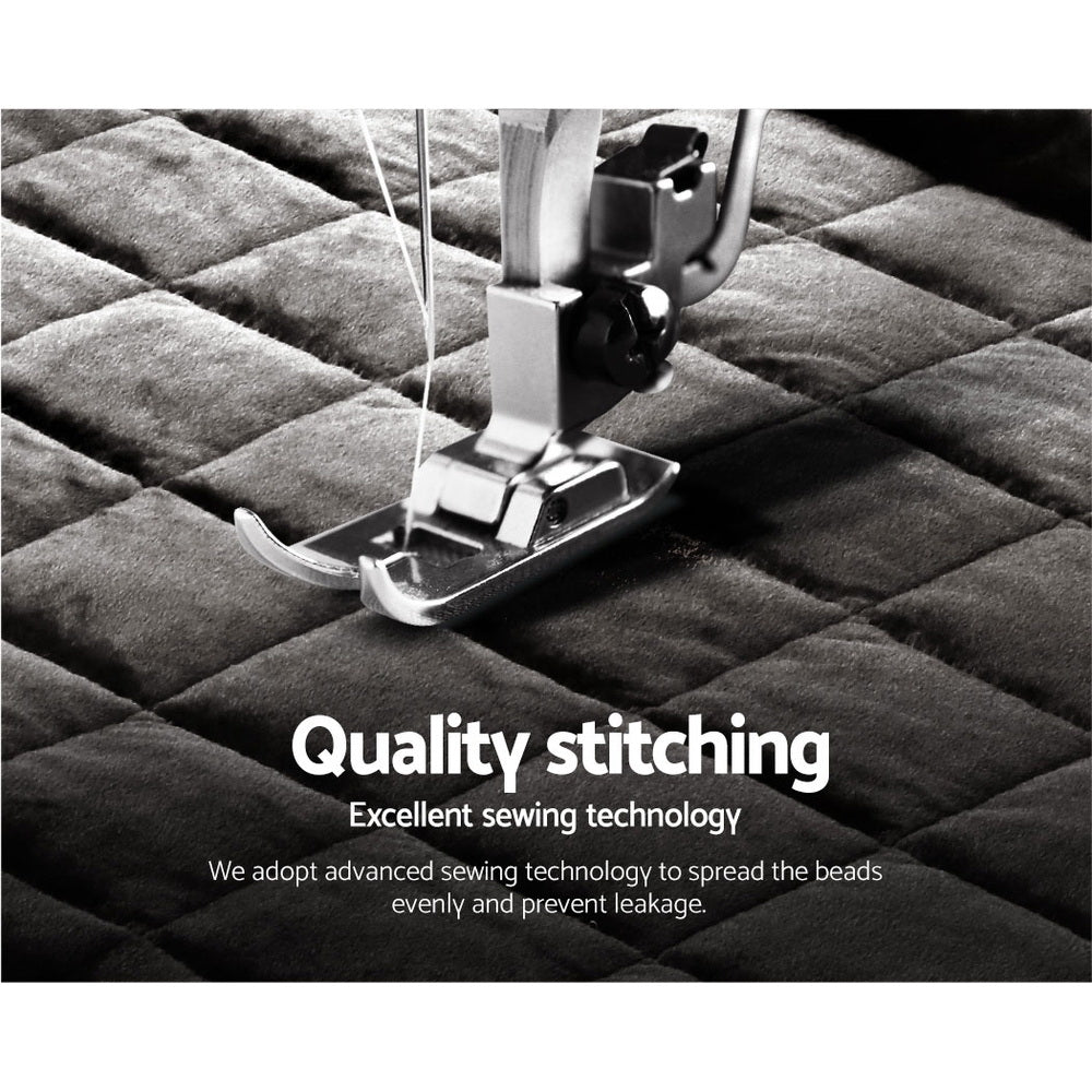 Giselle Bedding Faux Mink Quilt Single Size Charcoal Tristar Online