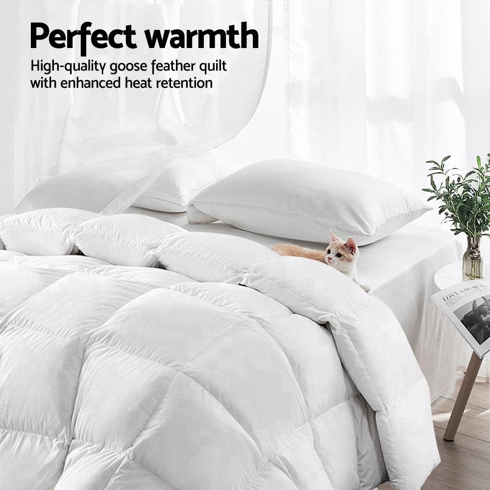 Giselle Bedding Queen Size 700GSM Goose Down Feather Quilt Tristar Online