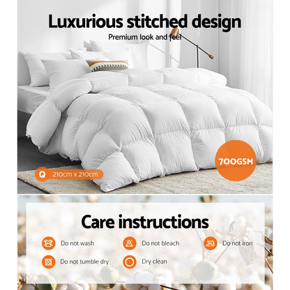 Giselle Bedding Queen Size 700GSM Goose Down Feather Quilt Tristar Online