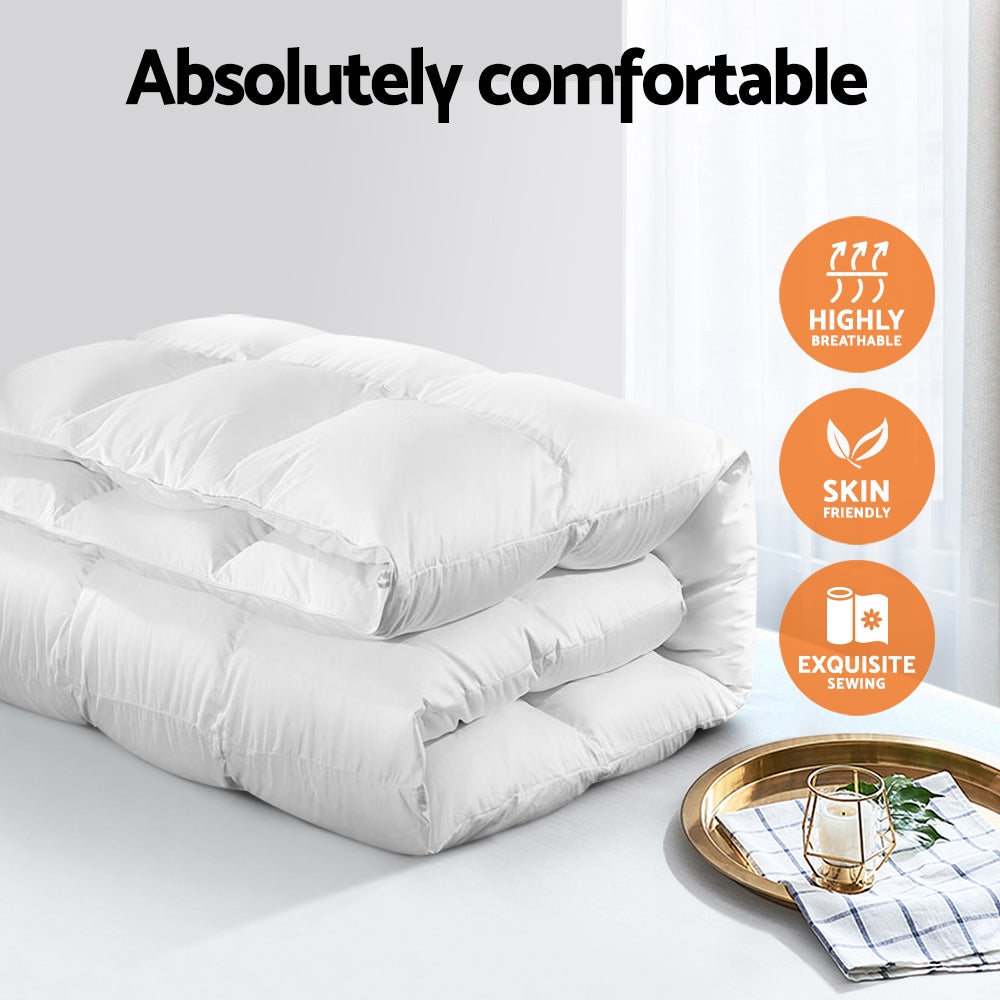 Giselle Bedding King Size 500GSM Goose Down Feather Quilt Tristar Online