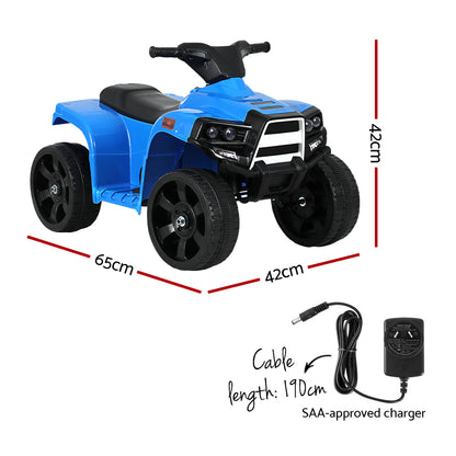 Rigo Kids Ride On ATV Quad Motorbike Car 4 Wheeler Electric Toys Battery Blue Tristar Online