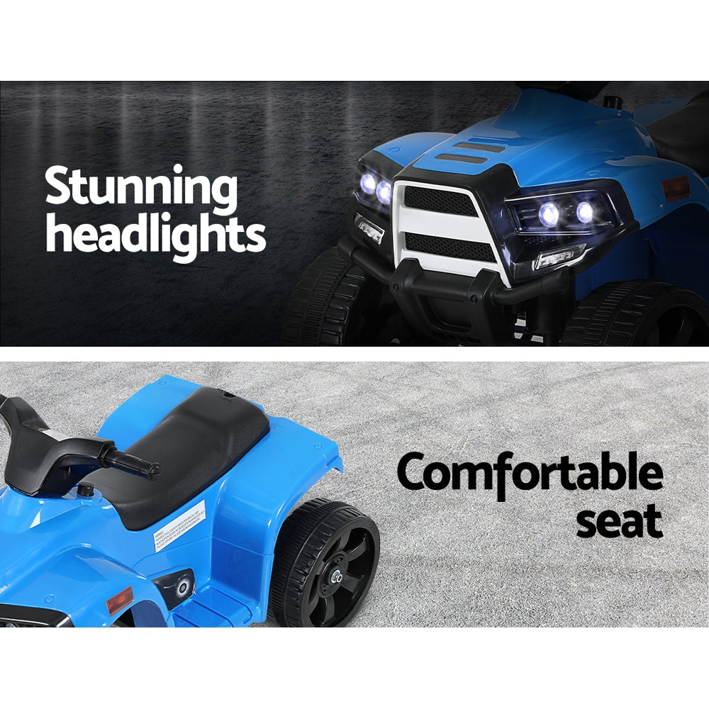 Rigo Kids Ride On ATV Quad Motorbike Car 4 Wheeler Electric Toys Battery Blue Tristar Online