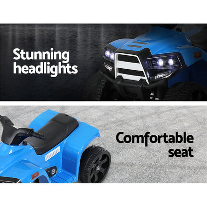 Rigo Kids Ride On ATV Quad Motorbike Car 4 Wheeler Electric Toys Battery Blue Tristar Online