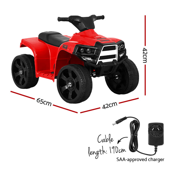 Rigo Kids Ride On ATV Quad Motorbike Car 4 Wheeler Electric Toys Battery Red Tristar Online