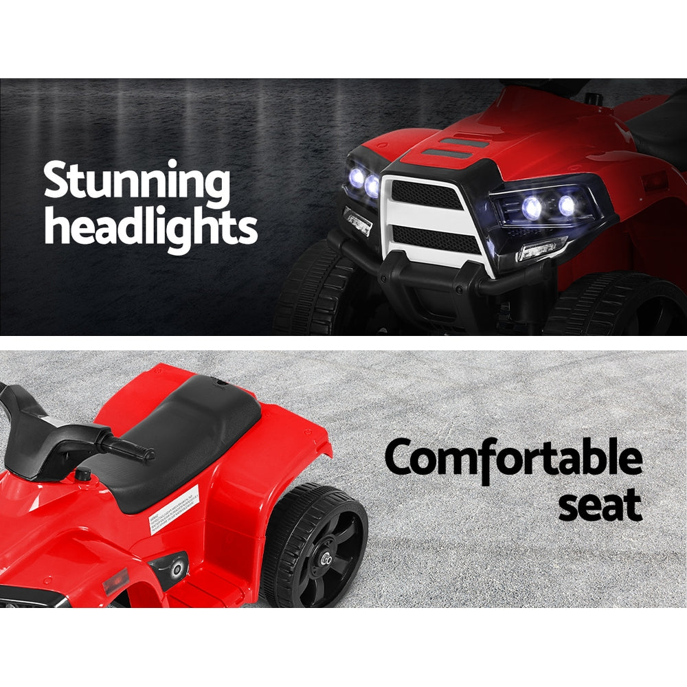 Rigo Kids Ride On ATV Quad Motorbike Car 4 Wheeler Electric Toys Battery Red Tristar Online
