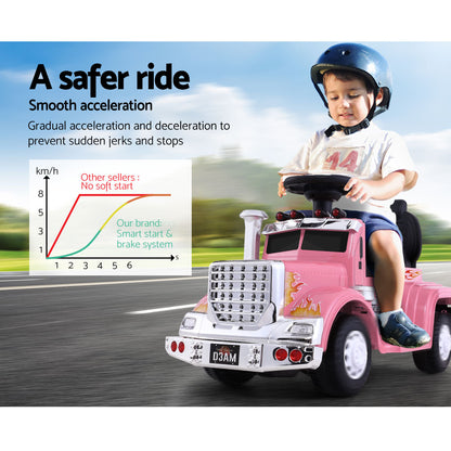Ride On Cars Kids Electric Toys Car Battery Truck Childrens Motorbike Toy Rigo Pink Tristar Online