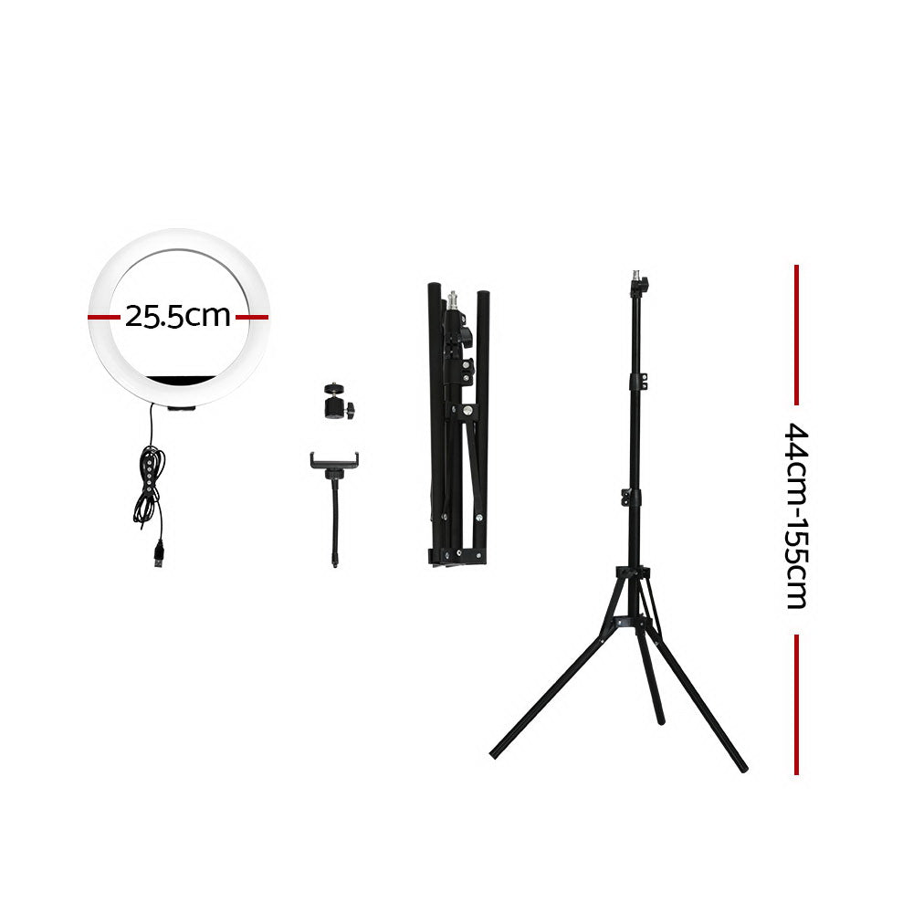 Embellir Ring Light 10" Tripod Stand Tristar Online