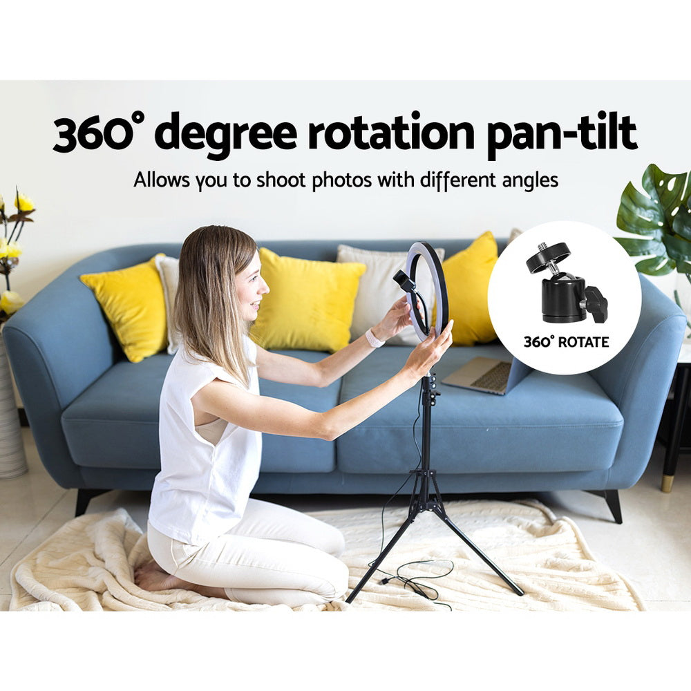 Embellir Ring Light 10" Tripod Stand Tristar Online