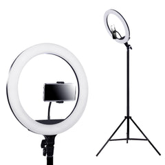 Embellir 14" LED Ring Light 5600K 3000LM Dimmable Stand MakeUp Studio Video Tristar Online