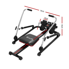 Everfit Rowing Machine 12 Levels Hydraulic Rower Fitness Gym Cardio Tristar Online
