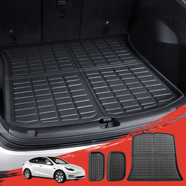 3PCS Car Rear Front Cargo Trunk Toolbox Luggage Rubber Mats for Tesla Model Y 2021-2023 Tristar Online