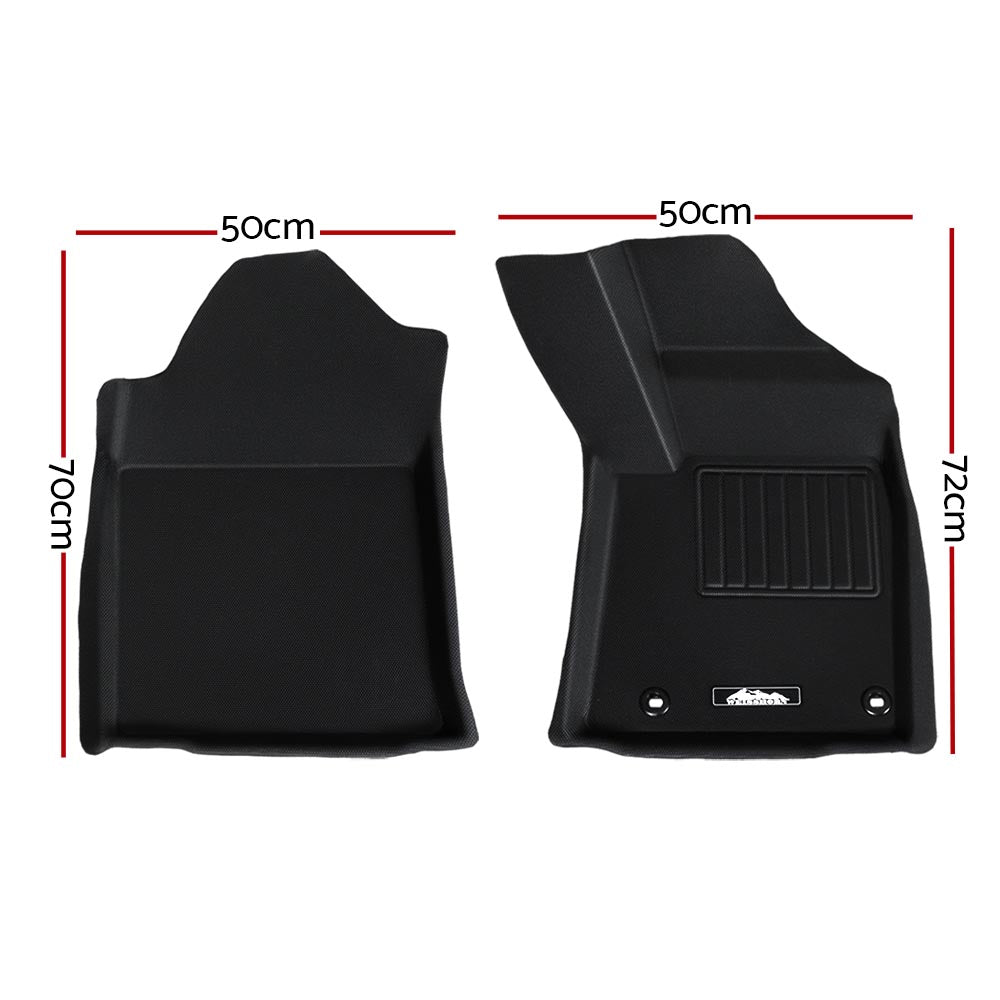Weisshorn Car Rubber Floor Mats Compatible For Toyota Hilux Dual Cab 2015-2022 Tristar Online