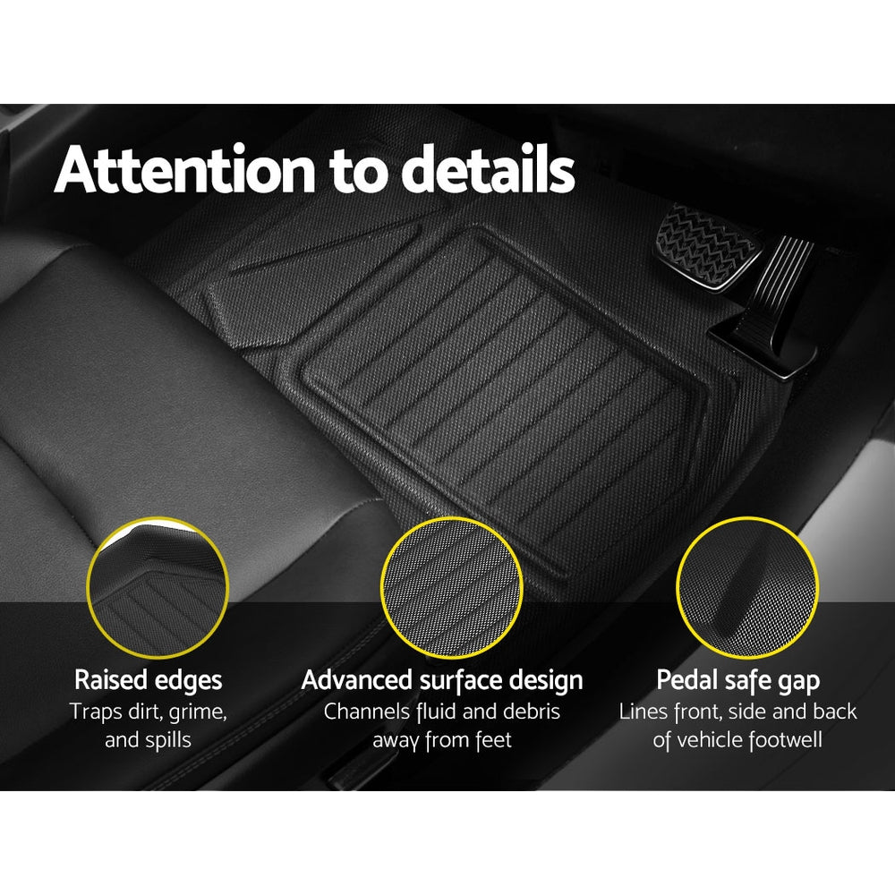 Weisshorn Car Rubber Floor Mats Front And Rear Compatible For Toyota RAV4 2019-2022 Tristar Online