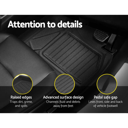 Weisshorn Car Rubber Floor Mats Front And Rear Compatible For Toyota RAV4 2019-2022 Tristar Online