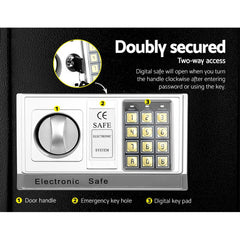 UL-TECH Electronic Safe Digital Security Box 8.5L Tristar Online