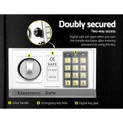 UL-TECH Electronic Safe Digital Security Box 20L Tristar Online