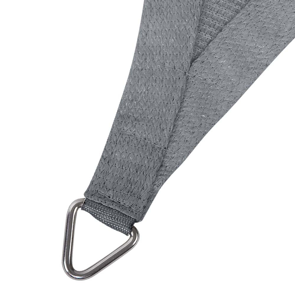 Instahut Sun Shade Sail Cloth Shadecloth Rectangle Canopy Grey 280gsm 3x3m Tristar Online