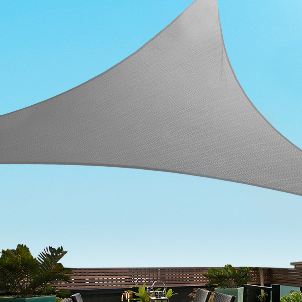 Instahut Sun Shade Sail Cloth Shadecloth Right Triangle Canopy 280gsm 3x3x4.3m Tristar Online