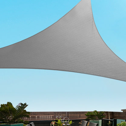 Instahut Sun Shade Sail Cloth Shadecloth Right Triangle Canopy 280gsm 3x3x4.3m Tristar Online