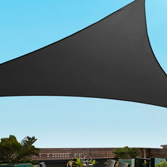 Instahut Sun Shade Sail Cloth Shadecloth Outdoor Canopy Triangle 280gsm 5x5x5m Tristar Online
