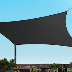 Instahut 280gsm 3x6m Sun Shade Sail Canopy Rectangle Tristar Online