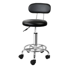Artiss Salon Stool Swivel Chair Backrest Barber Hairdressing Hydraulic Height Tristar Online