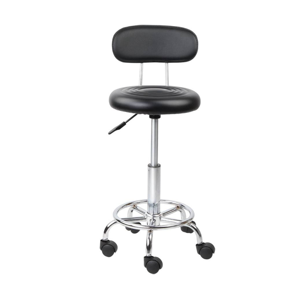 Artiss Salon Stool Swivel Chair Backrest Barber Hairdressing Hydraulic Height Tristar Online