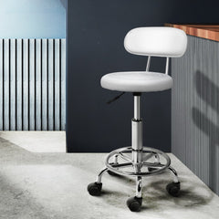 Artiss Salon Stool Swivel Barber Chair Backrest Hairdressing Hydraulic Height Tristar Online