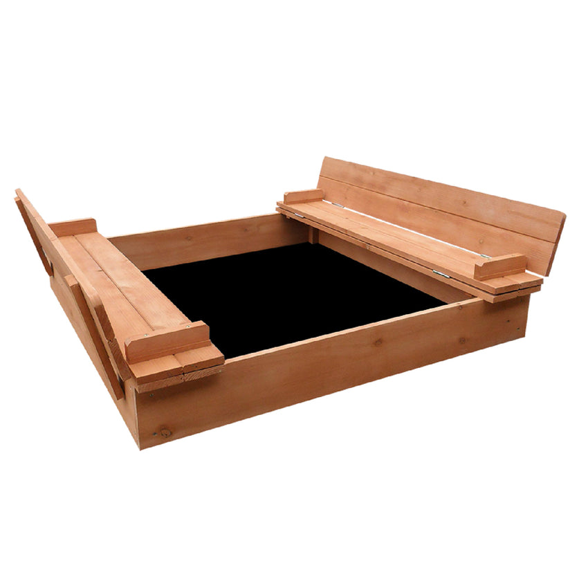 Keezi Wooden Outdoor Sandpit Set - Natural Wood Tristar Online