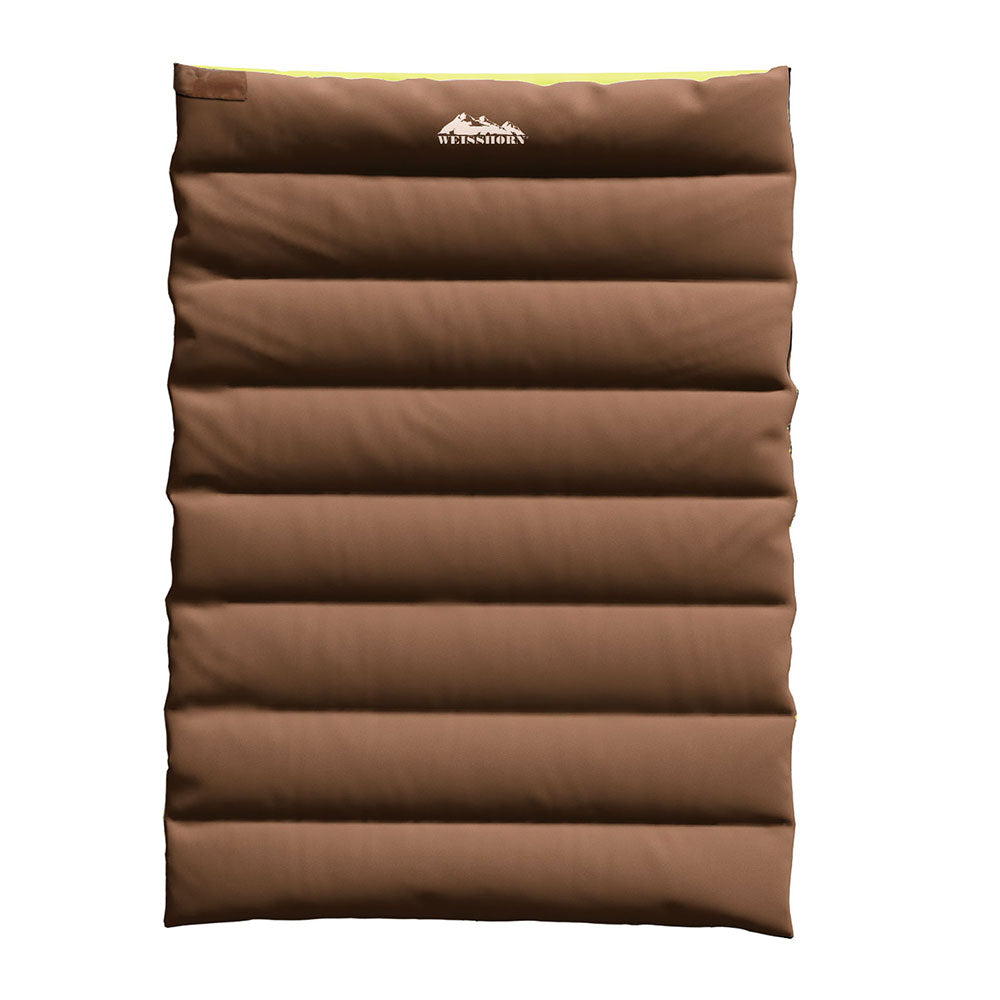 Weisshorn Sleeping Bag Double Bags Thermal Camping Hiking Tent Brown -5°C Tristar Online