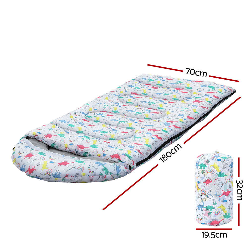 Weisshorn Sleeping Bag Kids Single Bags 180cm Thermal Camping Hiking White Tristar Online