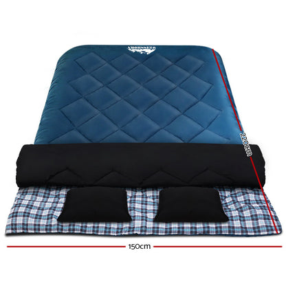 Weisshorn Sleeping Bag Camping Hiking Tent Outdoor Comfort 5 Degree Navy Tristar Online