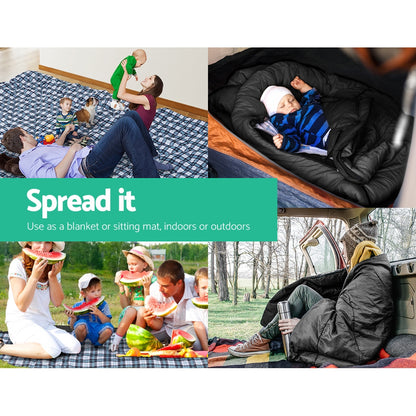 Weisshorn Sleeping Bag Single Camping Hiking Winter Thermal Grey Tristar Online