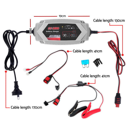 Smart Battery Charger 3.5A 12V 6V Automatic SLA AGM Car Truck Boat Motorcycle Caravan Tristar Online