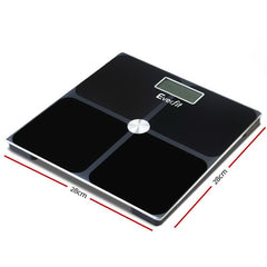 Everfit Body Fat Bathroom Scale Weighing Tracker Gym 180KG Tristar Online