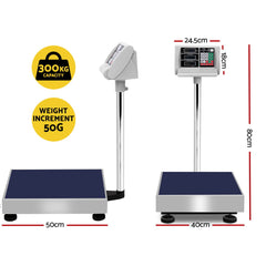 Emajin Platform Scale 300KG Digital Scales Electronic Postal Computing Tristar Online