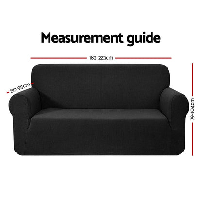 Artiss High Stretch Sofa Cover Couch Lounge Protector Slipcovers 3 Seater Black Tristar Online