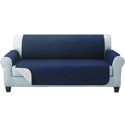 Artiss Sofa Cover Quilted Couch Covers Lounge Protector Slipcovers 3 Seater Navy Tristar Online
